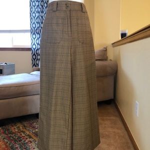 Plaid High-waisted Trousers XS